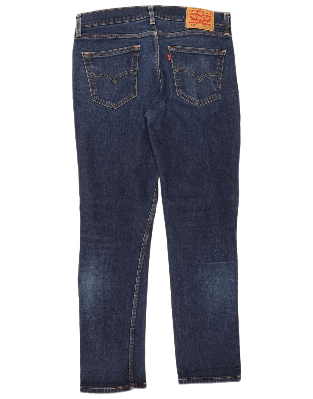 Męskie jeansy Levi's 511 Slim W34 L32 Granatowa bawełna