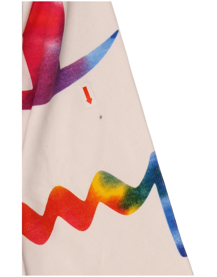 Damska bluza z grafiką typu oversize CHAMPION, UK 6 XS, biała