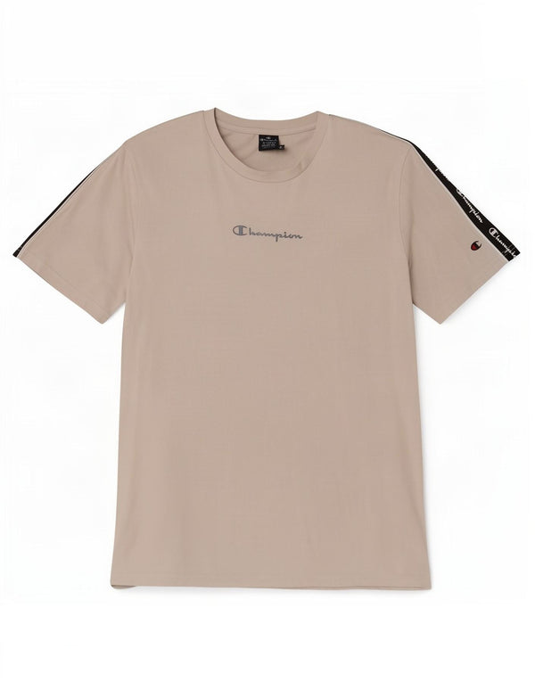 Męski T-shirt Champion z grafiką Top XL, biały, z blokami kolorów