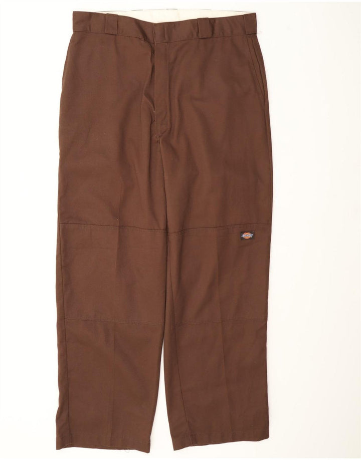Męskie proste spodnie cargo Dickies W36 L31 Brązowy poliester