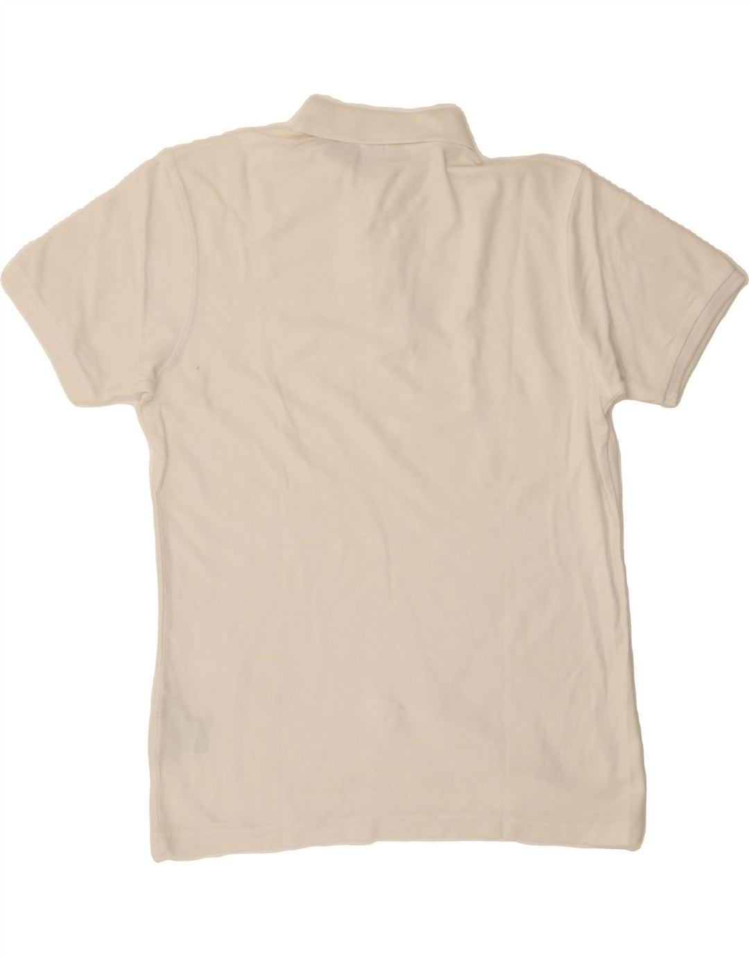 FILA Mens Polo Shirt Medium Off White Cotton Vintage Fila and Second-Hand Fila from Messina Hembry 