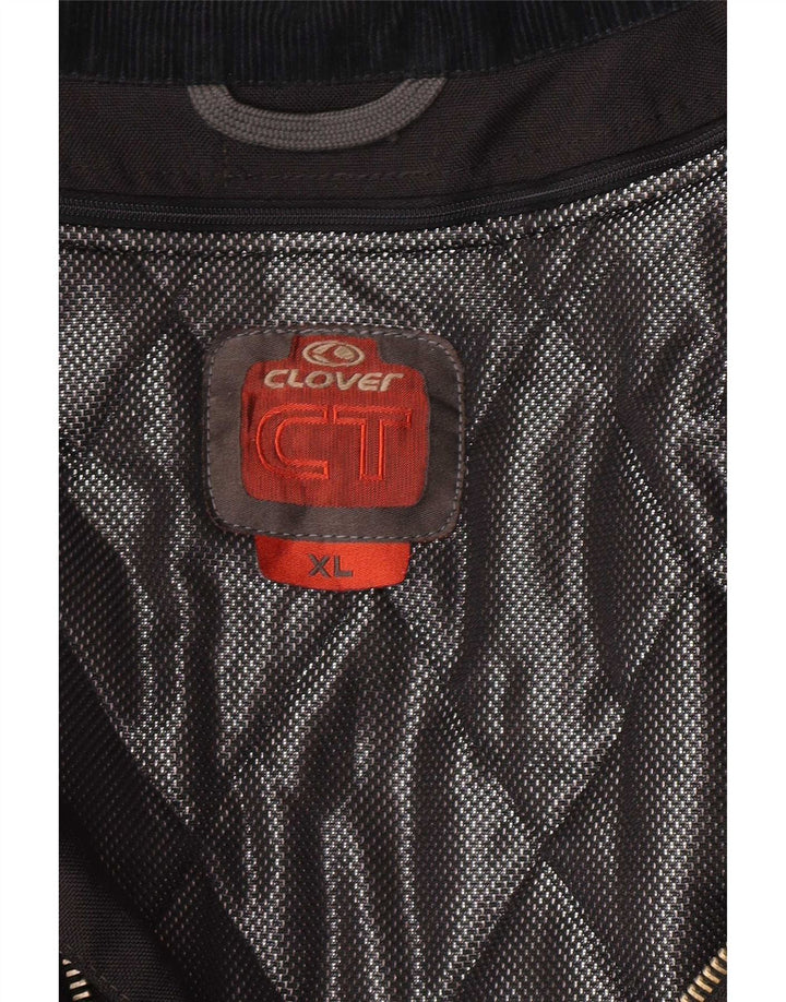 Męska kurtka wyścigowa Clover UK 42 XL, czarna, poliamidowa
