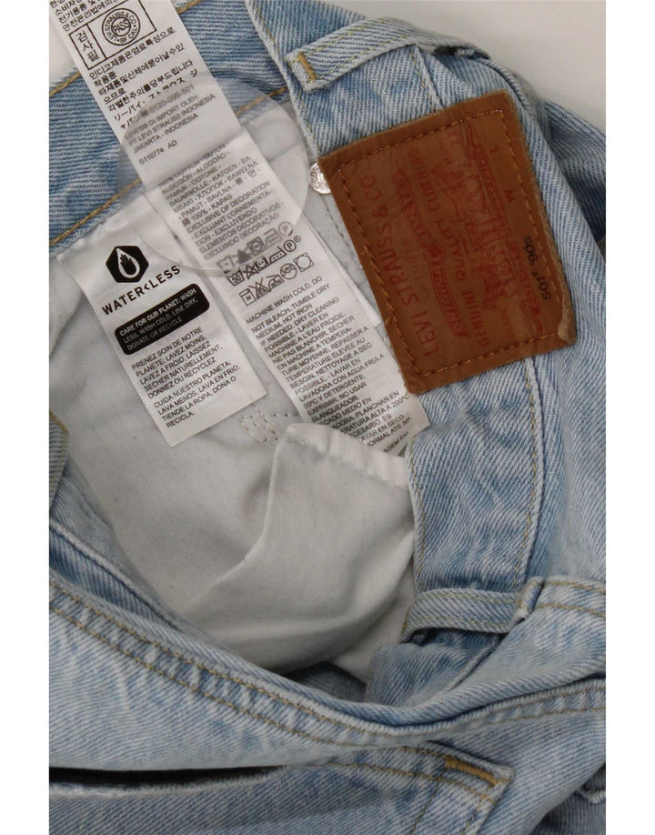 Damskie jeansy Levi's 501 Straight W25 L32 Niebieskie bawełniane