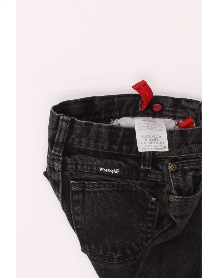 Wrangler Chłopięce jeansy slim 7-8 lat W22 L20 Szara bawełna