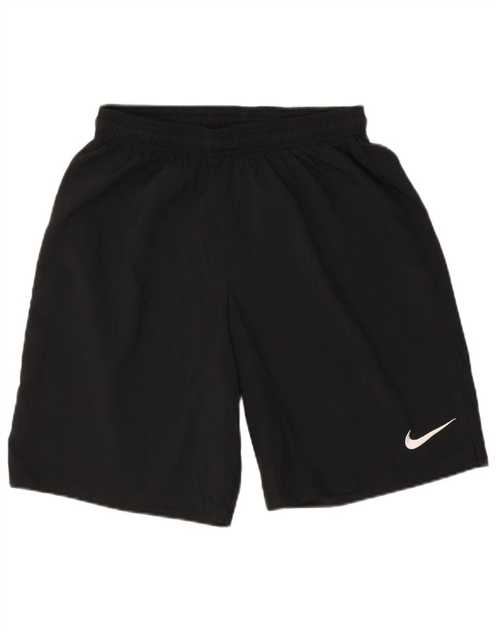Damskie spodenki sportowe NIKE Dri Fit UK 14, duże, czarne, poliestrowe