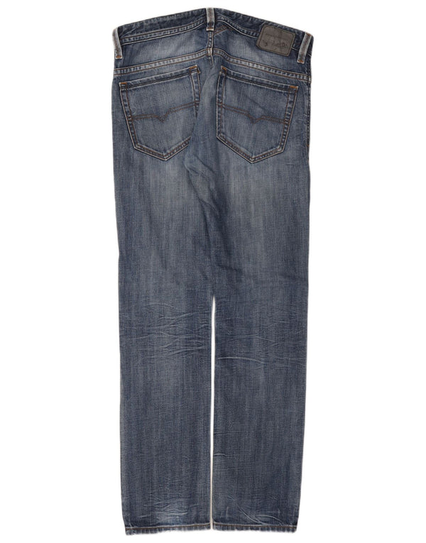 Diesel Męskie Thavar Slim Fit Skinny Jeans W31 L30 Niebieskie bawełniane