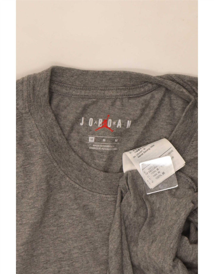 Męski T-shirt Jordan z grafiką, średni szary, bawełniany
