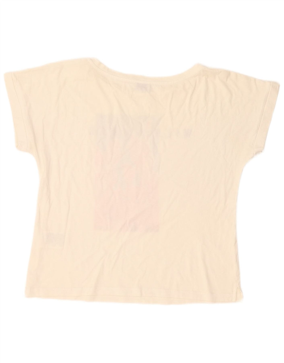 Damska koszulka Liu Jo Crop Graphic Top UK 14 Medium Off White