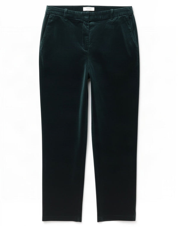 Marks & Spencer Damskie spodnie chino z wysokim stanem UK 18 XL W38 L30 Zielone