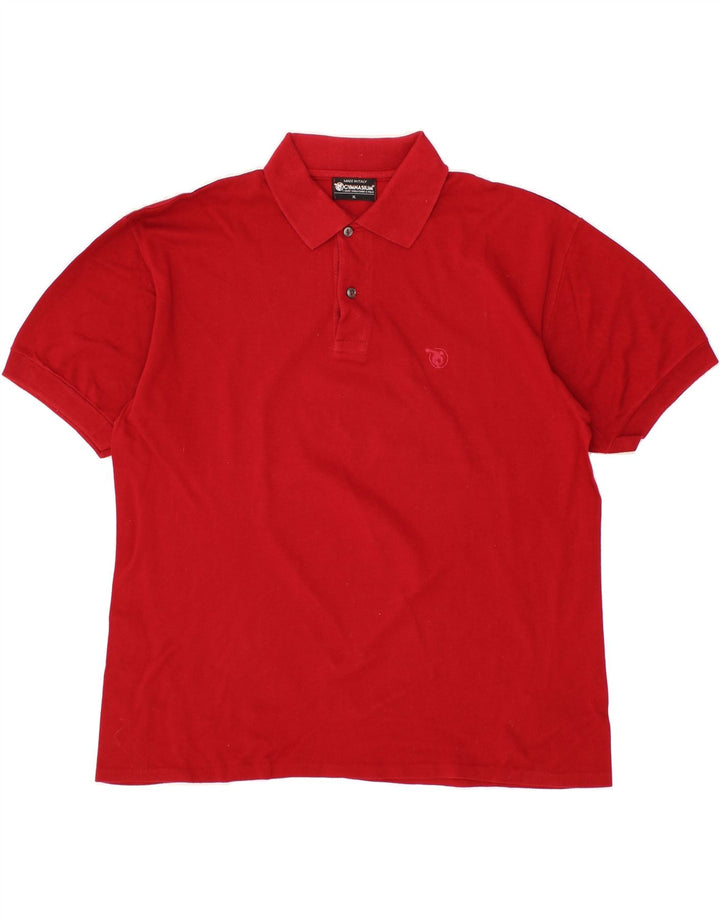 GYMNASIUM Mens Polo Shirt XL Red Vintage Gymnasium and Second-Hand Gymnasium from Messina Hembry 