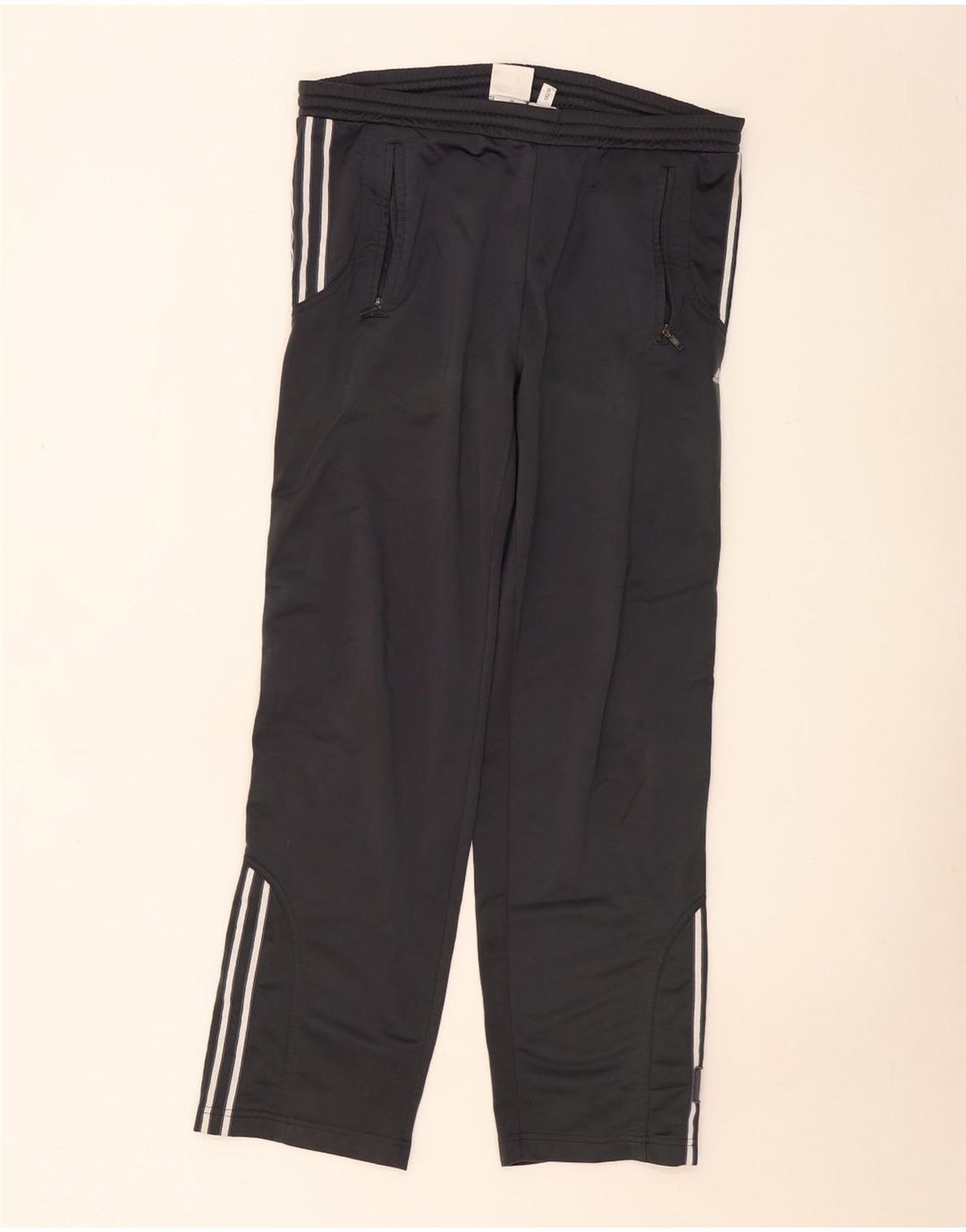 Męskie spodnie dresowe Adidas, średni czarny poliester