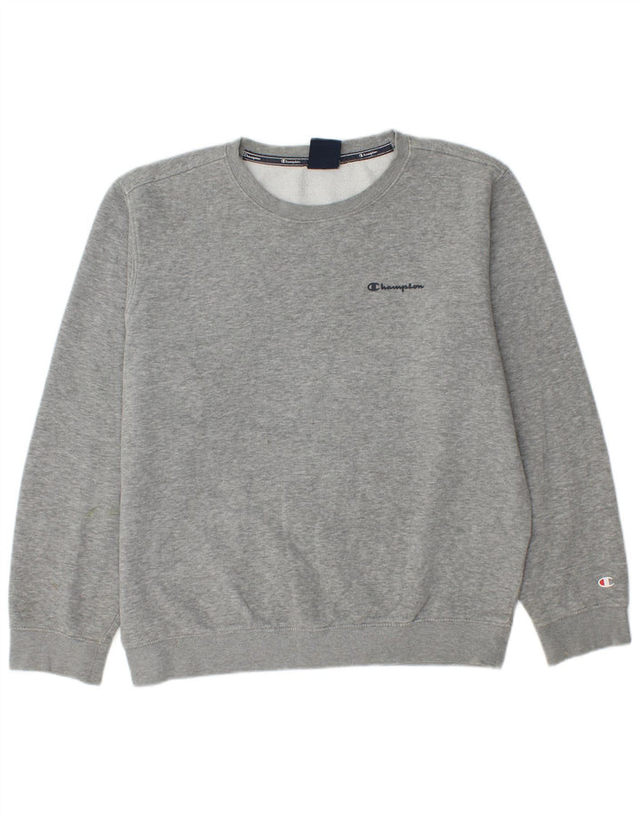 Męska bluza CHAMPION Sweter średnioszary, bawełniany
