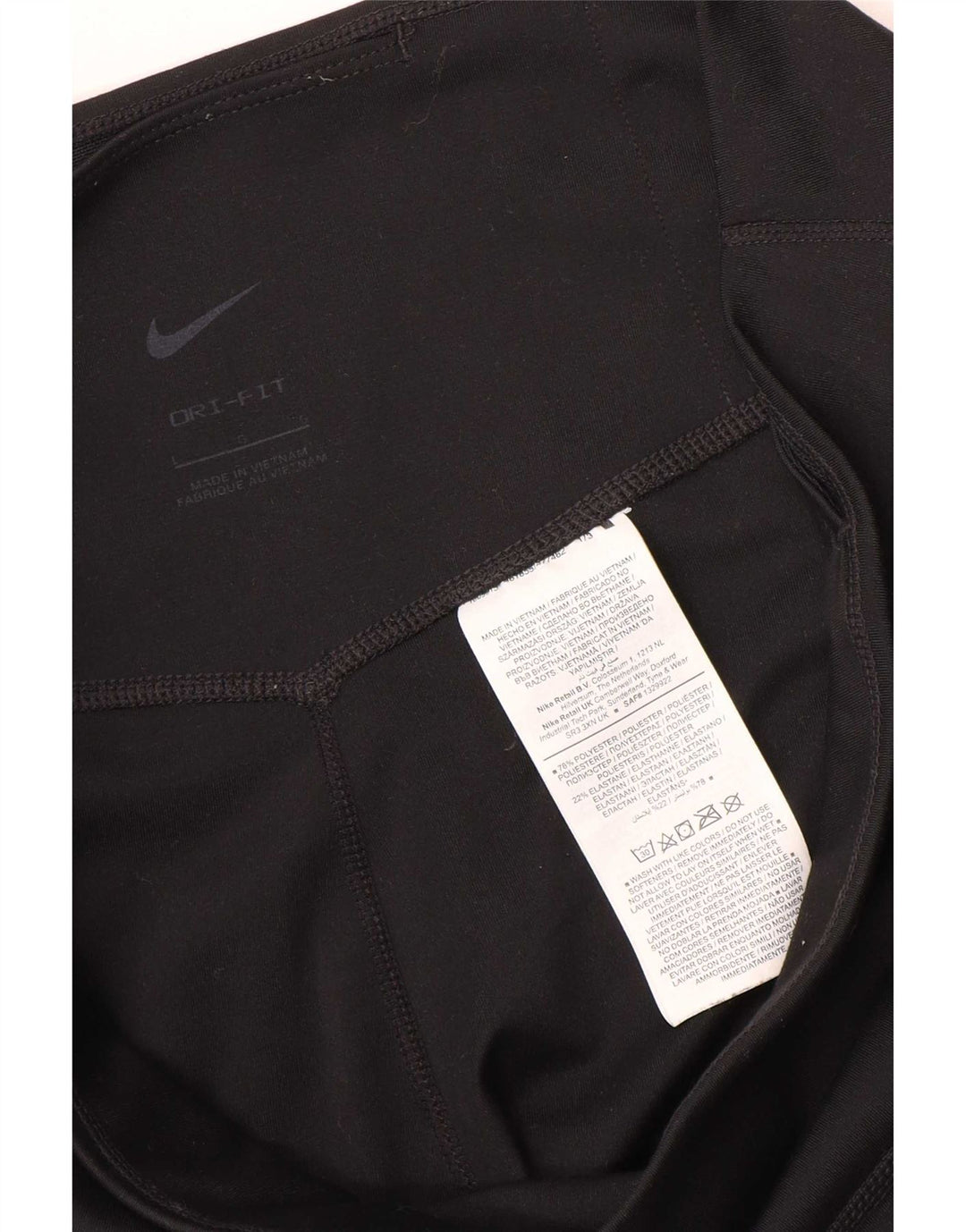 Damskie legginsy Nike Dri Fit UK 16, duże, czarne, poliestrowe
