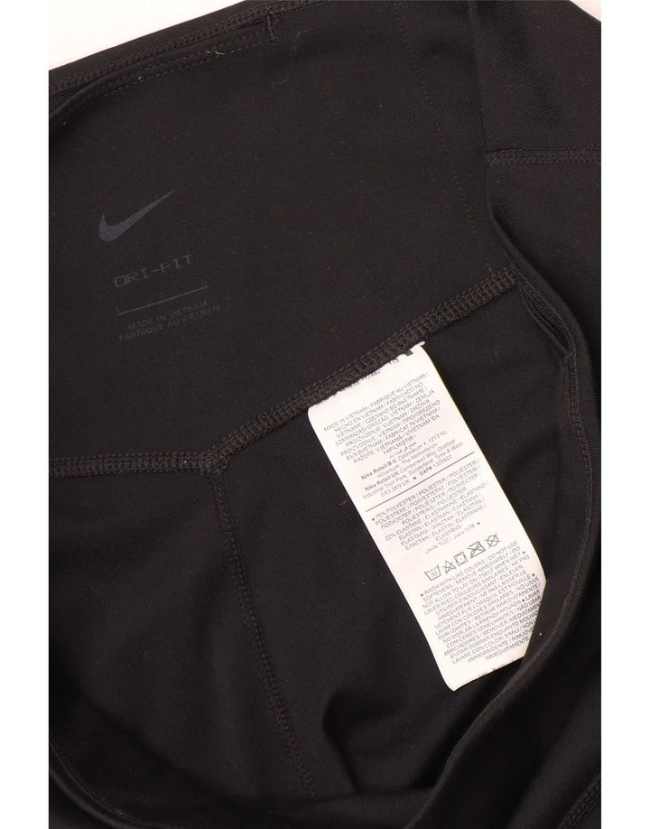 Damskie legginsy Nike Dri Fit UK 16, duże, czarne, poliestrowe