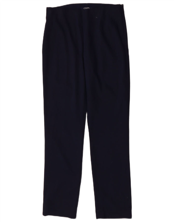 Proste spodnie damskie CHAPS US 10 Large W32 L31 Granatowe