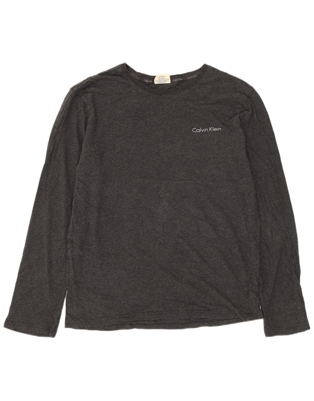 Męski top Calvin Klein z długim rękawem, średnioszary, bawełniany