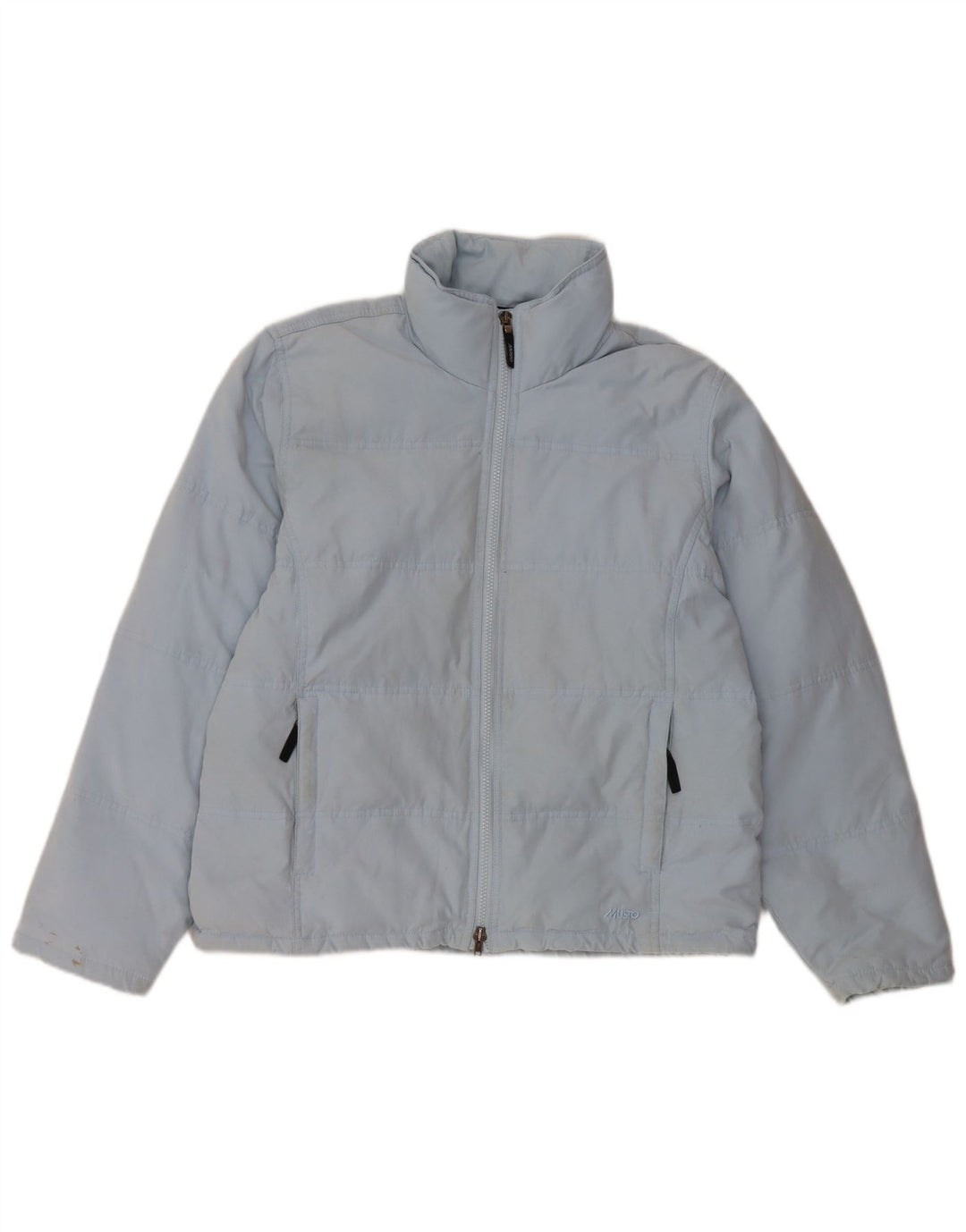 Damska ocieplana kurtka MUSTO UK 14, duża niebieska nylonowa