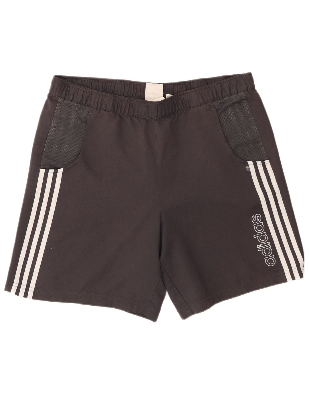 Męskie spodenki sportowe Adidas z grafiką, duże, czarne, poliestrowe