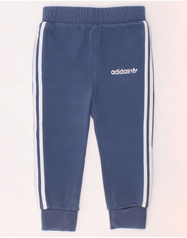 Spodnie dresowe Adidas Baby Boys Joggers 18-24 miesięcy, niebieska bawełna