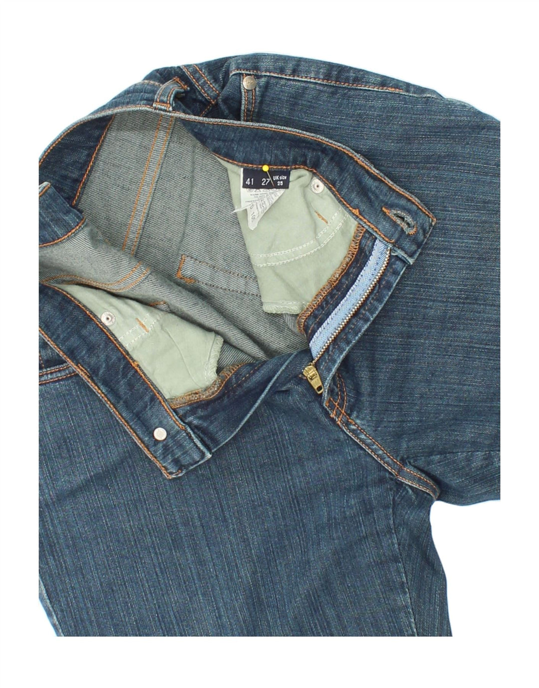 TRUSSARDI Womens Bootcut Jeans W25 L29  Blue Cotton Vintage Trussardi and Second-Hand Trussardi from Messina Hembry 