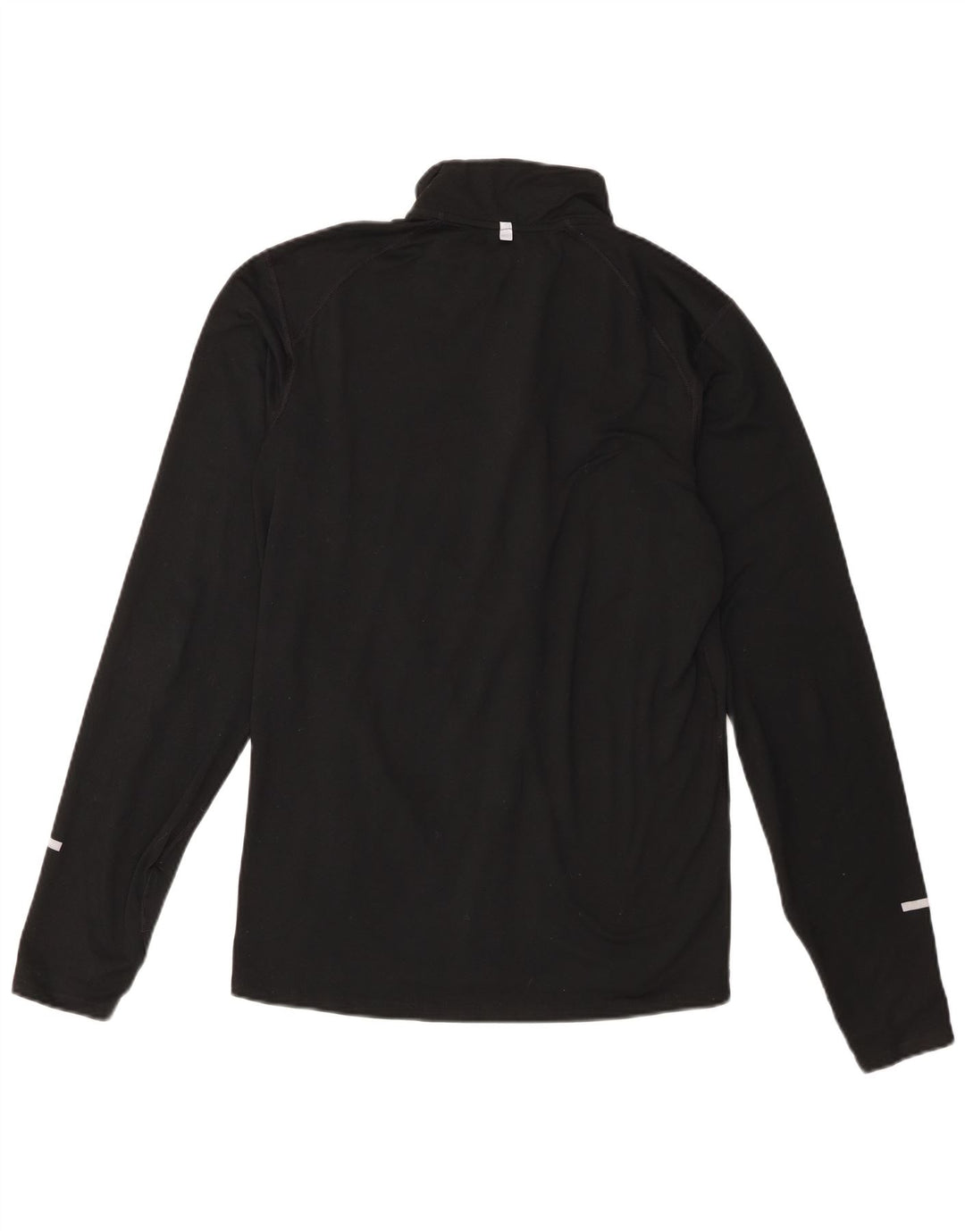 Męski dres Nike Dri Fit z zamkiem błyskawicznym na szyi, mały czarny poliester