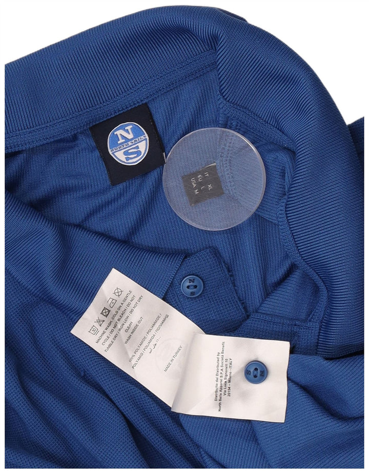 Męska koszulka polo North Sails, duża, niebieska, poliamidowa