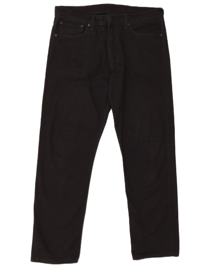 Męskie jeansy LEVI'S 504 Straight W36 L32 Czarna bawełna