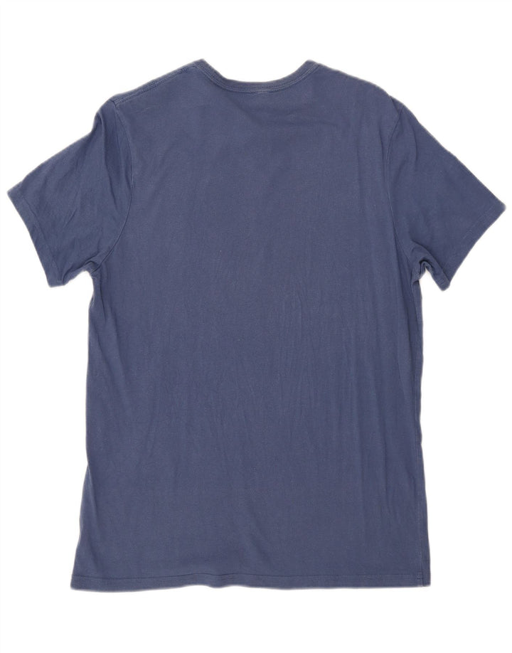 T-shirt męski Jack Wills o klasycznym kroju, bawełniany, średni niebieski
