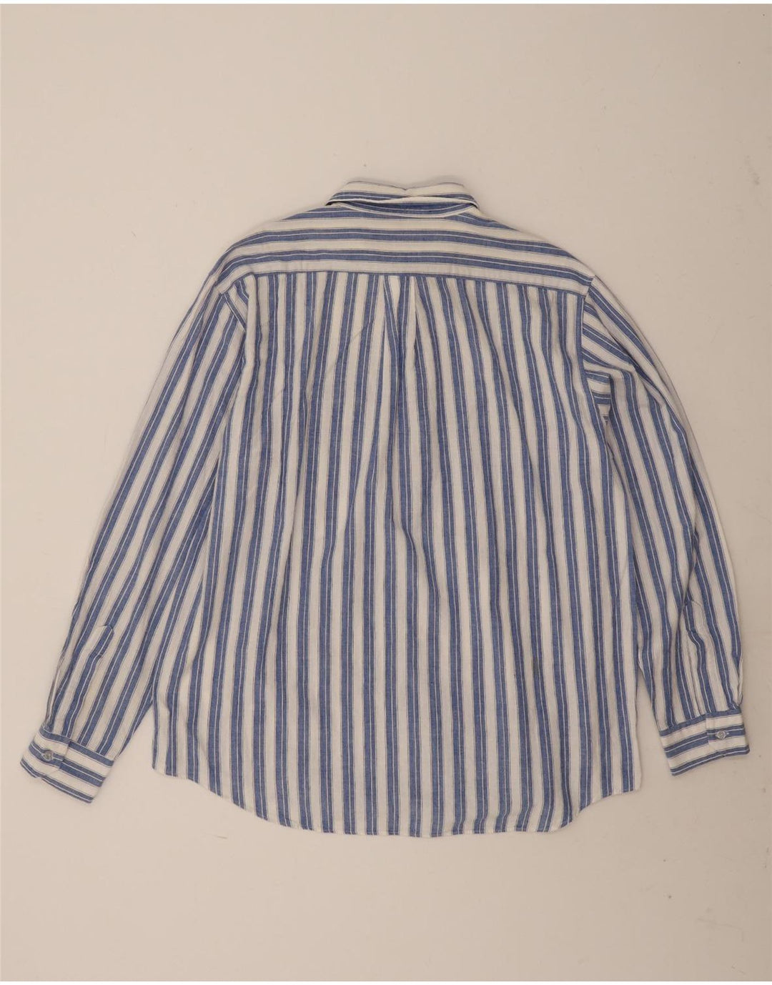 Koszula męska Vintage XL w niebieskie paski, bawełniana