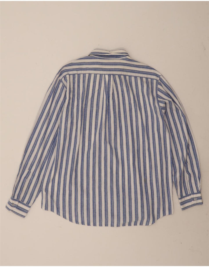 Koszula męska Vintage XL w niebieskie paski, bawełniana