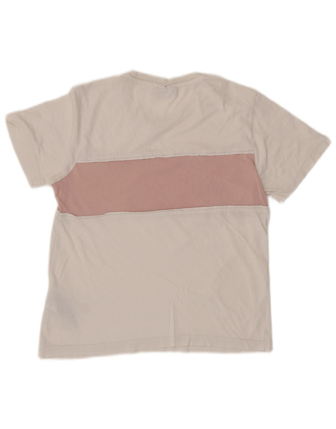 Damska koszulka z grafiką FILA Top UK 10, mała, biała, bawełniana w bloki kolorów