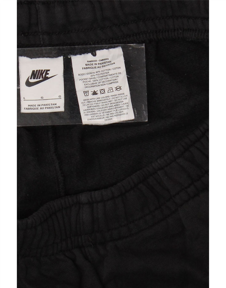 Damskie spodnie dresowe NIKE z grafiką Joggers UK 16, duże, czarne, bawełniane