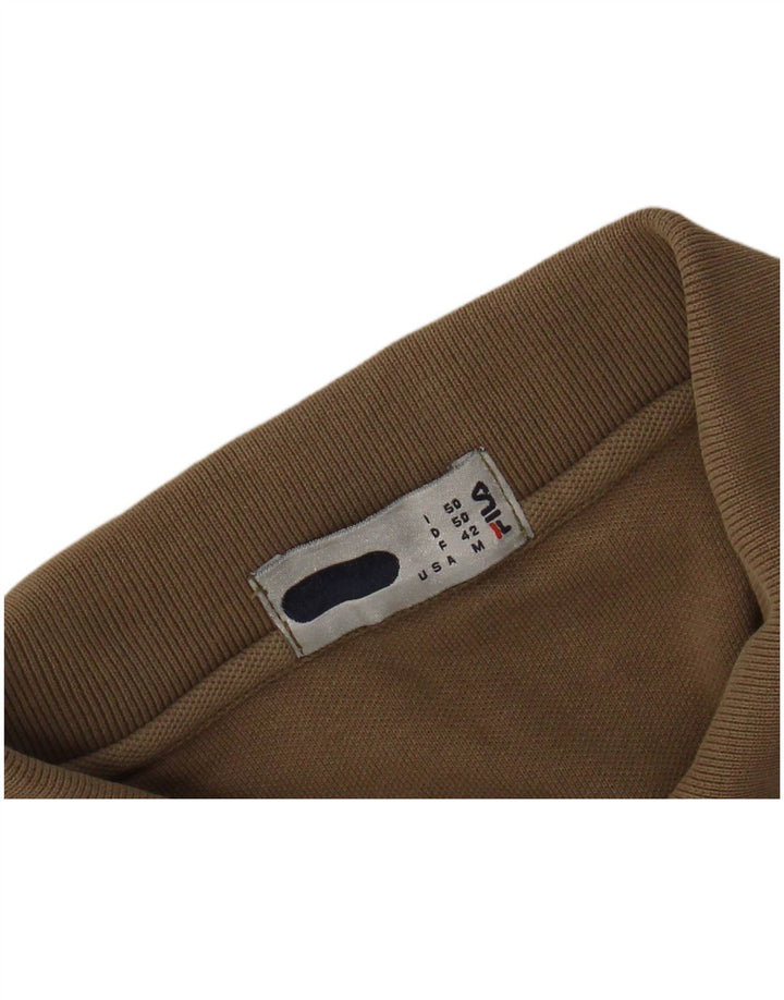 Męska koszulka polo FILA, średni brąz