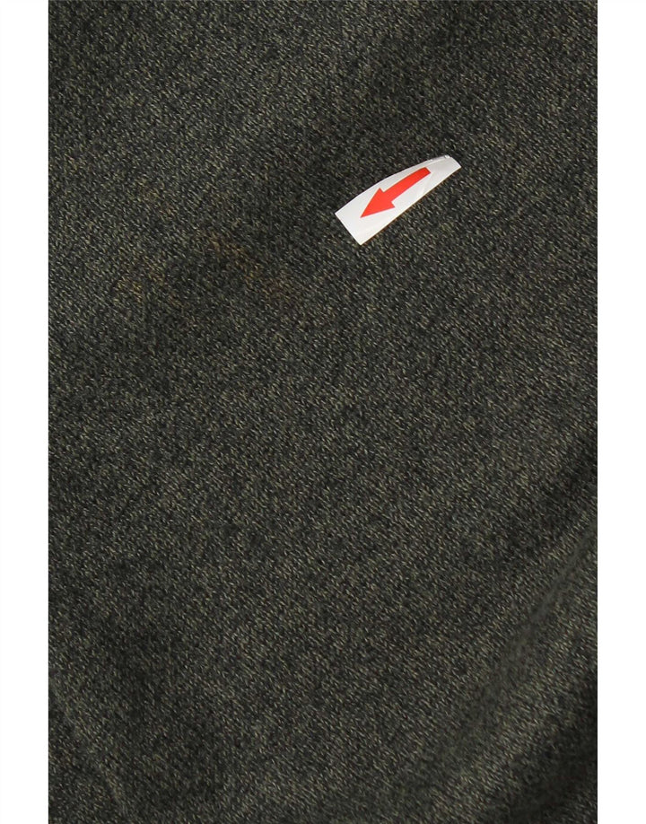 Marks & Spencer Męski sweter z dekoltem w kształcie litery V, XL, zielony, bawełniany