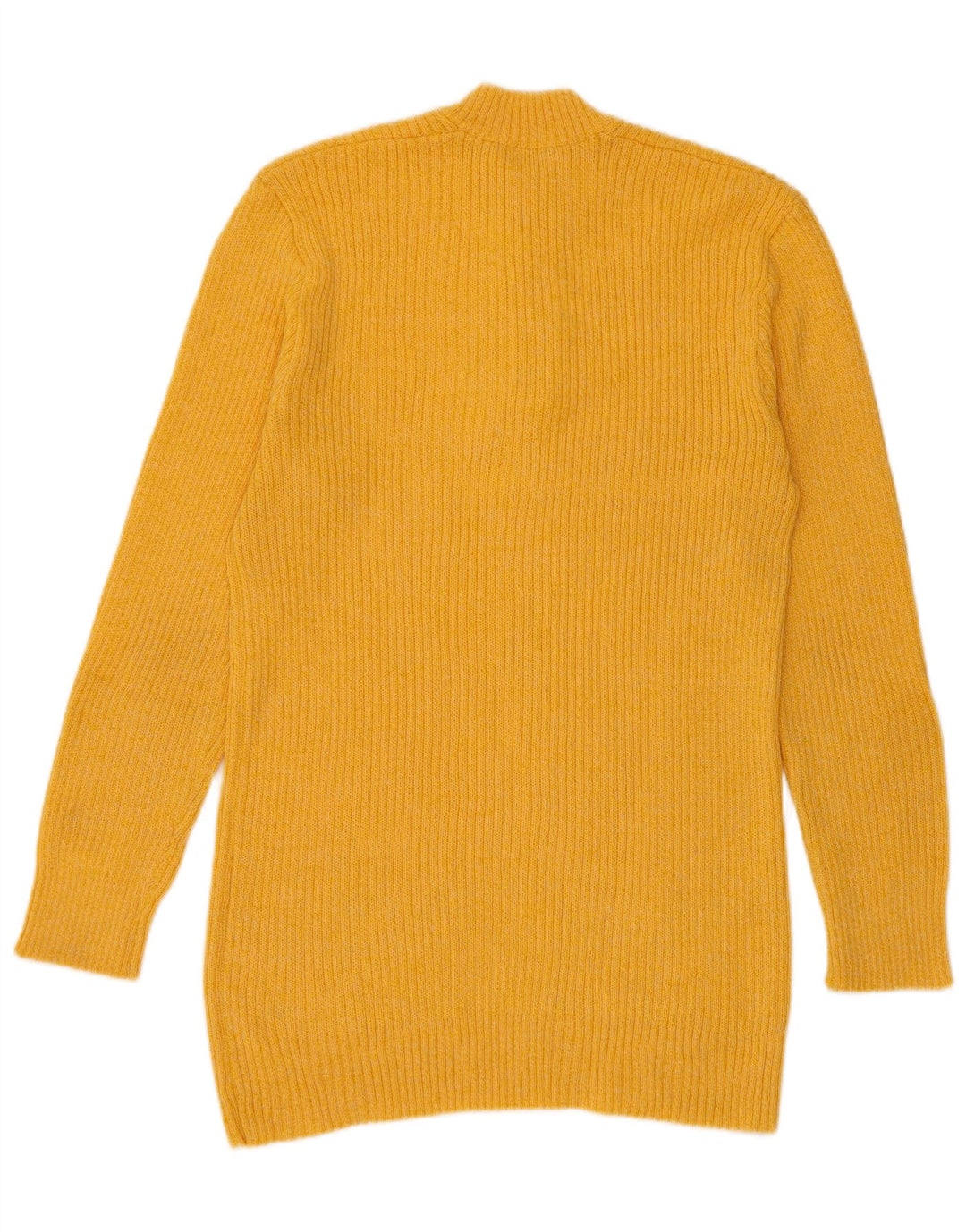 Vintage męski sweter zapinany na guziki, mały żółty