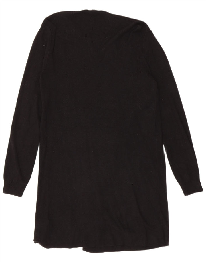 Marks & Spencer Damski sweter rozpinany o długim kroju, UK 10, mały, czarny