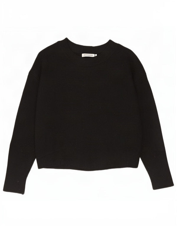 Damski sweter oversize z dekoltem w łódkę Zara UK 10 Small Black