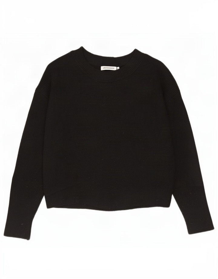 Damski sweter oversize z dekoltem w łódkę Zara UK 10 Small Black