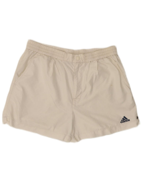 Męskie spodenki kąpielowe Adidas, średni biały poliester