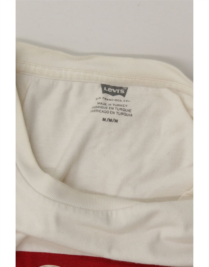 Męska koszulka z grafiką Levi's Top w kolorze średniej bieli