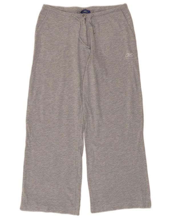 Damskie spodnie dresowe Reebok z szerokimi nogawkami UK 12, średnioszare, bawełniane