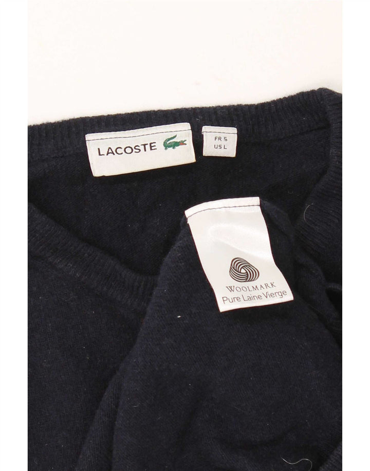 Męski sweter Lacoste z okrągłym dekoltem, rozmiar 5, duży granatowy