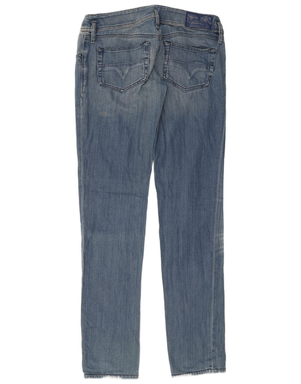Diesel Damskie Matic Distressed Slim Jeans W30 L34 Niebieskie bawełniane