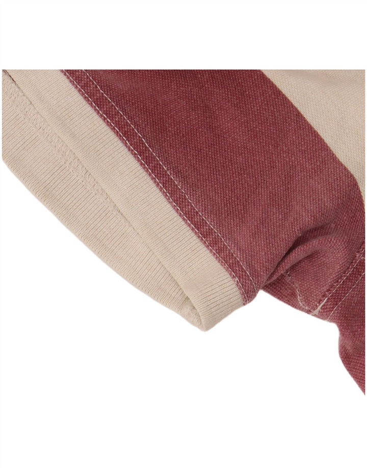 Męska koszulka polo Fat Face XL, bordowa, bawełniana w paski