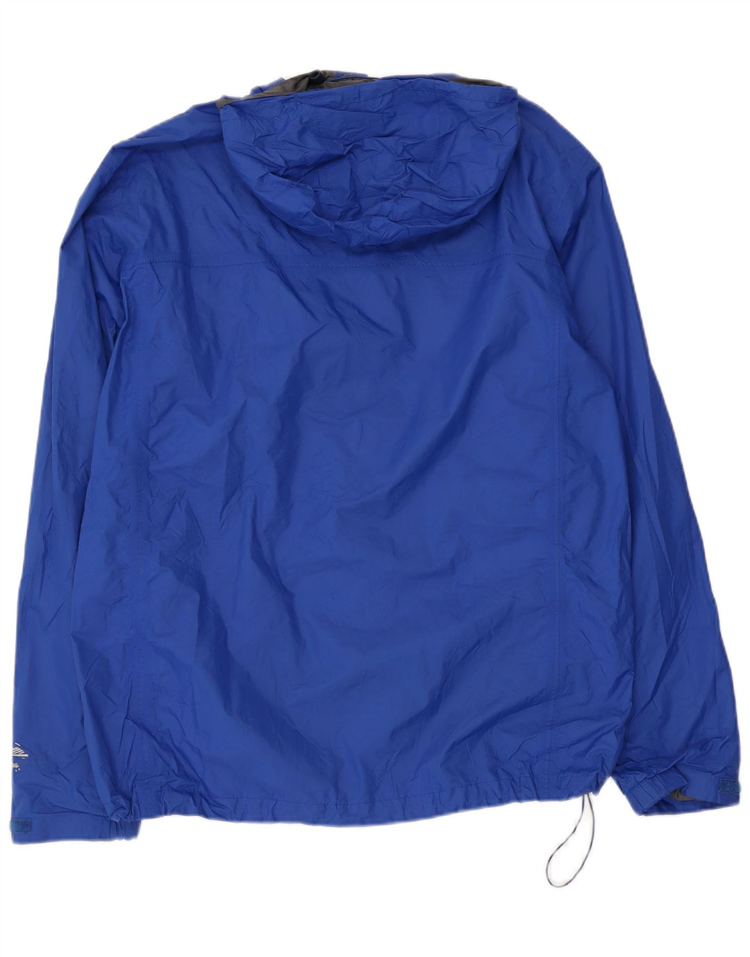 Męska kurtka przeciwdeszczowa z kapturem COLUMBIA UK 40, duża niebieska nylonowa