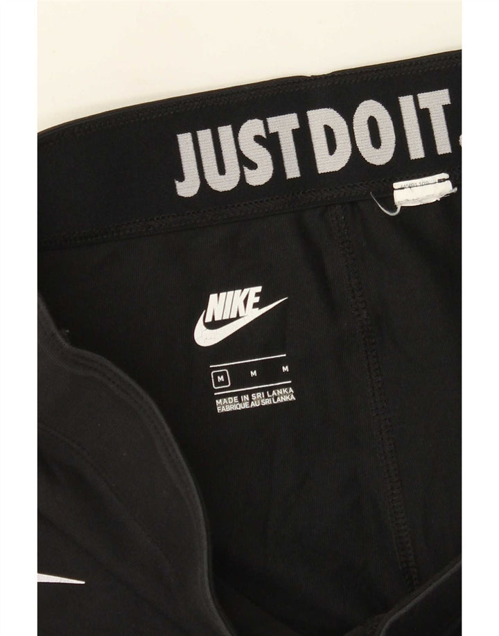 Damskie legginsy Nike Graphic UK 12, średnie czarne