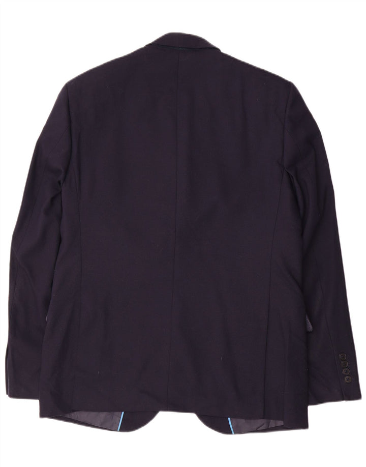 Marks & Spencer Męska marynarka zapinana na 2 guziki, UK 42 XL, granatowa, wełniana