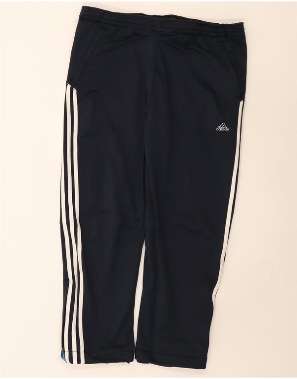 Męskie spodnie dresowe Adidas 2XL granatowe, poliestrowe