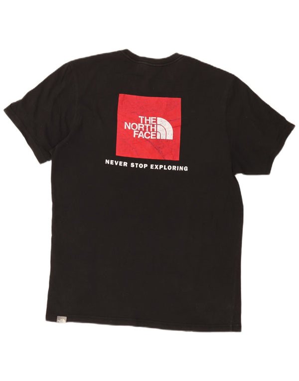 Męski T-shirt z grafiką The North Face, bawełniany, średni czarny