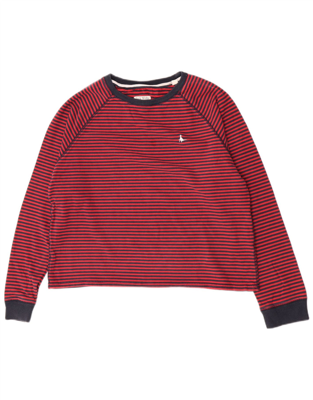 Sweter damski Jack Wills Salcombe Devon UK 14 w średnie czerwone paski